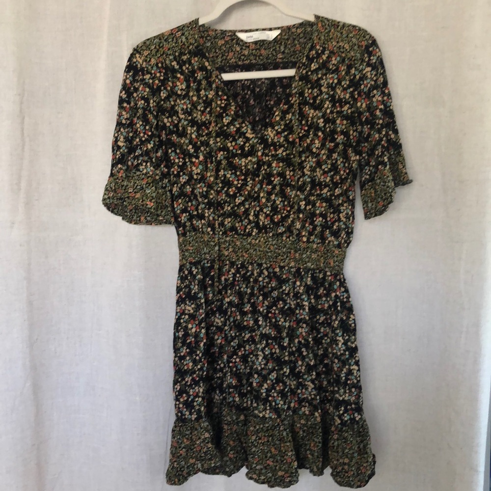 Zara floral mini dress